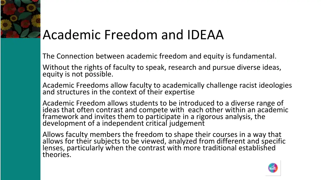 academic freedom and ideaa