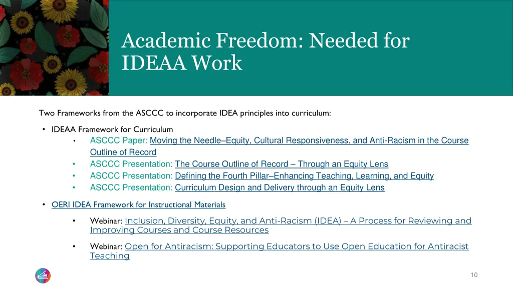 academic freedom needed for ideaa work 1