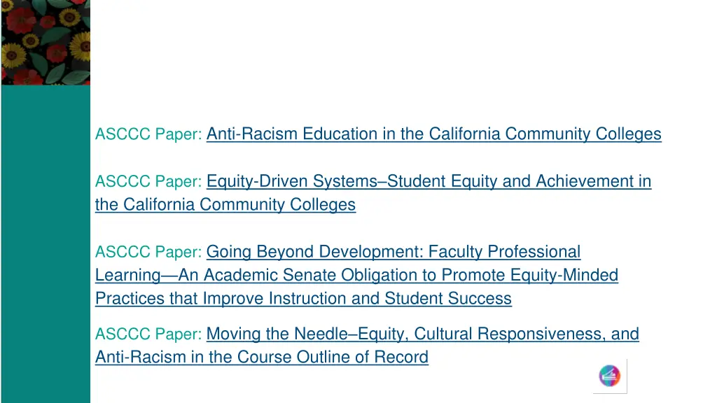 asccc paper anti racism education