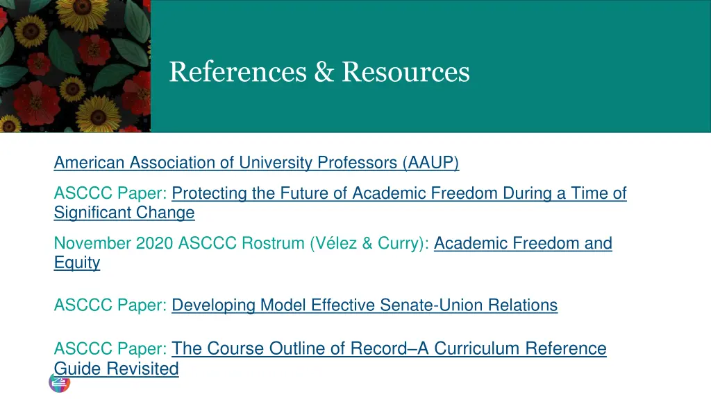 references resources