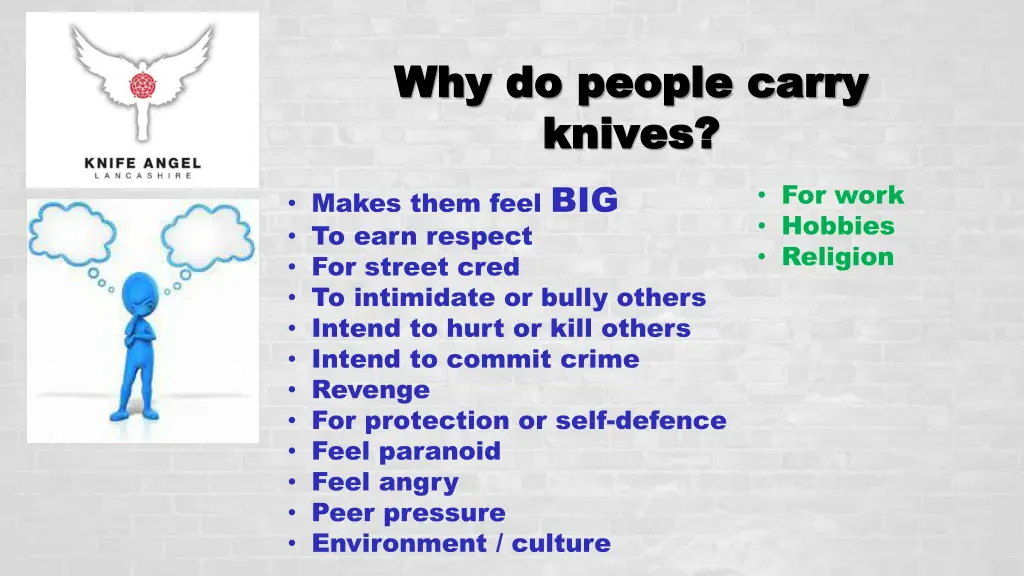 why do people carry why do people carry knives 1