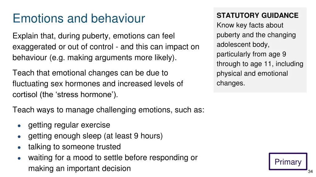 emotions and behaviour