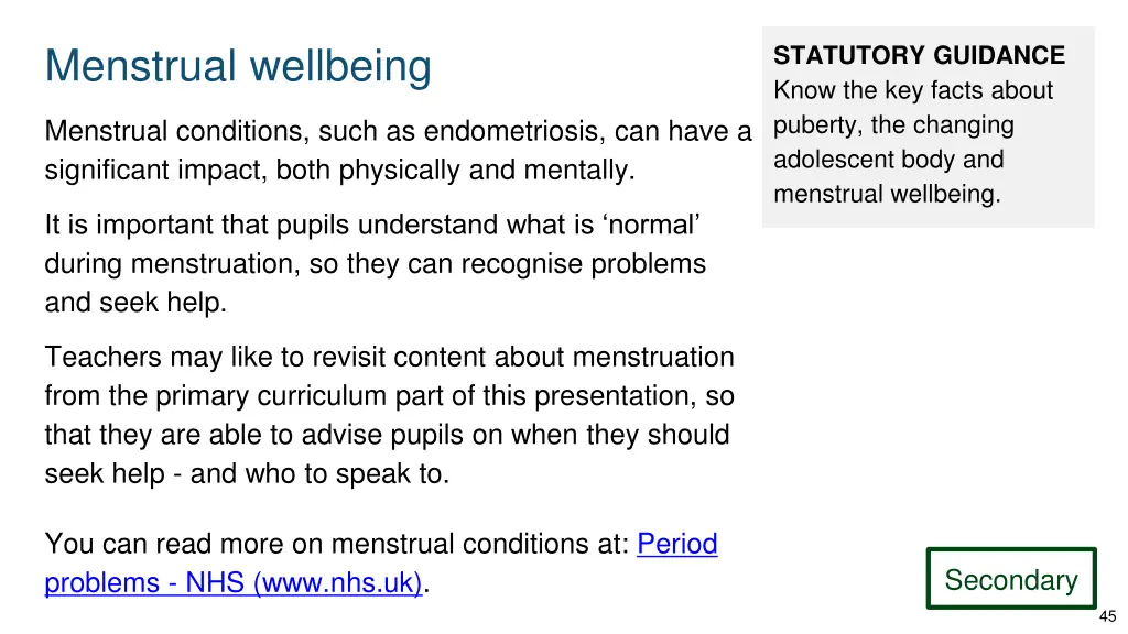 menstrual wellbeing