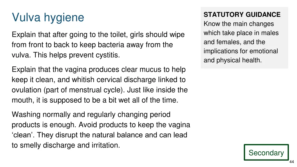 vulva hygiene