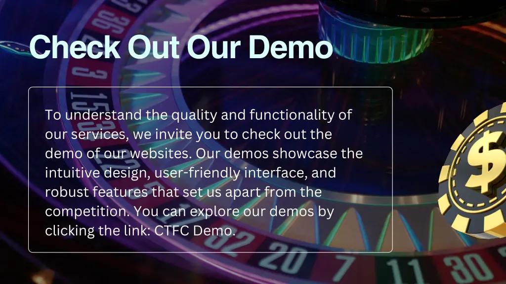 check out our demo