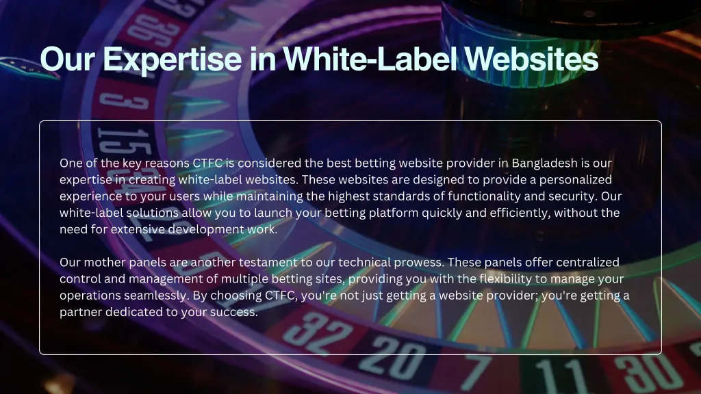 our expertise in white label websites