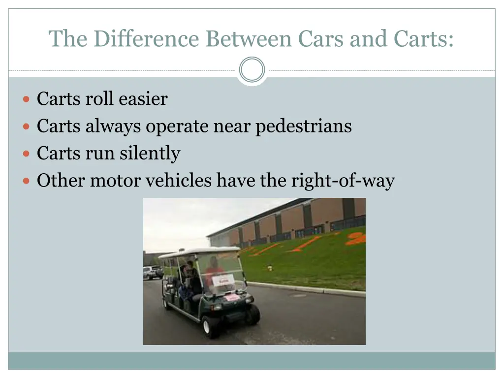 the difference between cars and carts