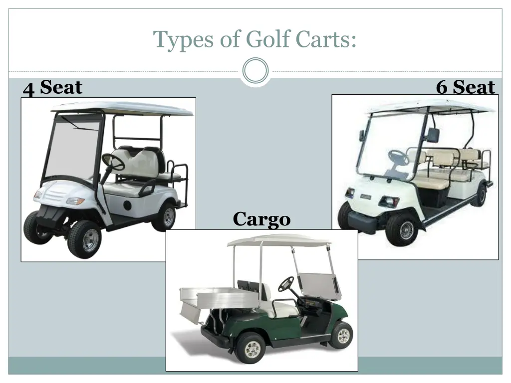 types of golf carts