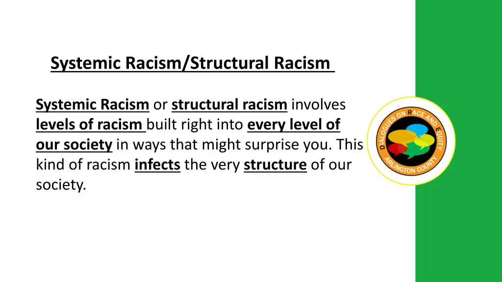 systemic racism structural racism