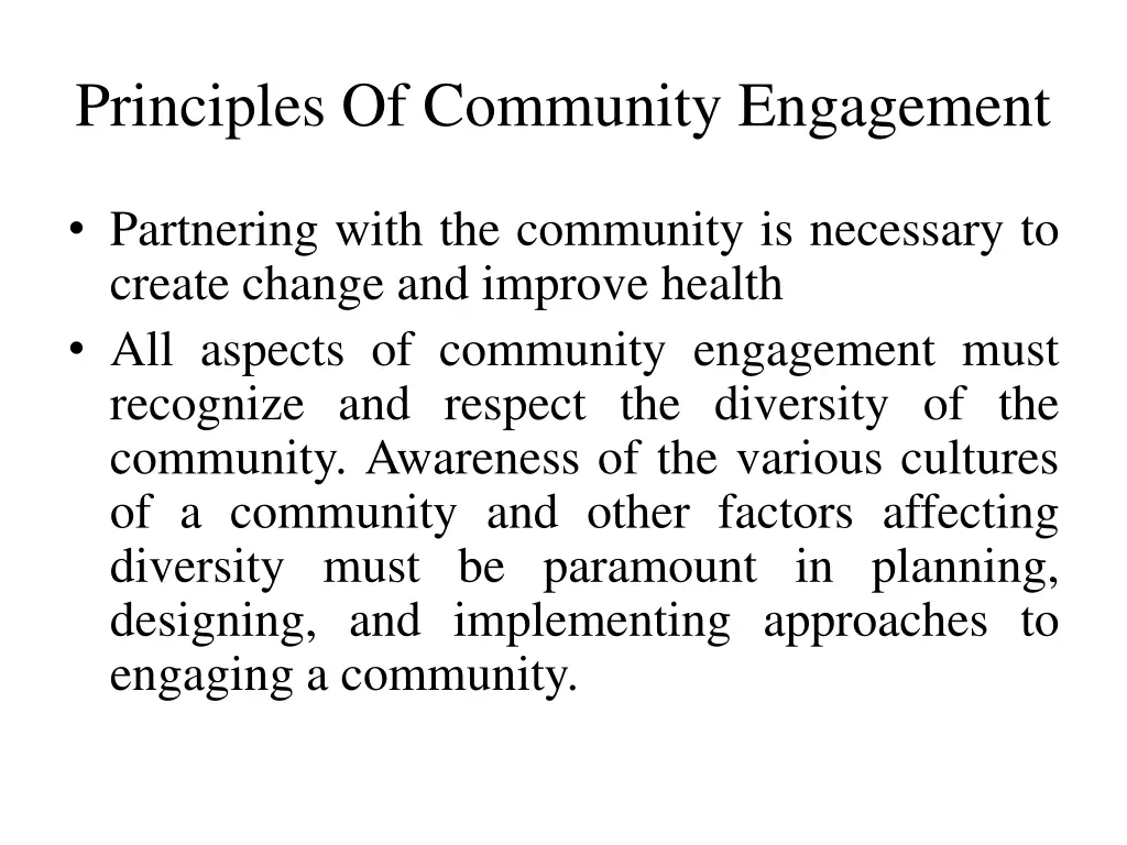 principles of community engagement 2