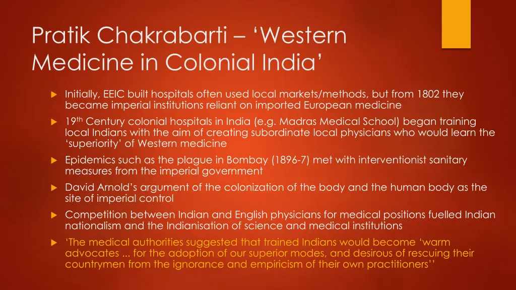 pratik chakrabarti western medicine in colonial