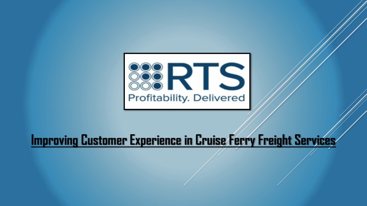 improving customer experience in cruise ferry