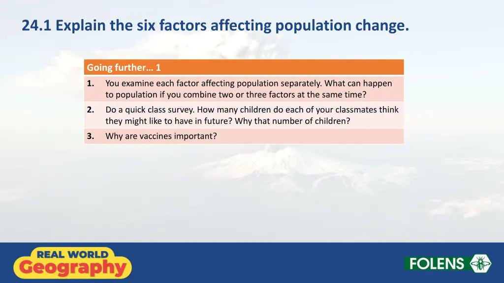 24 1 explain the six factors affecting population 8