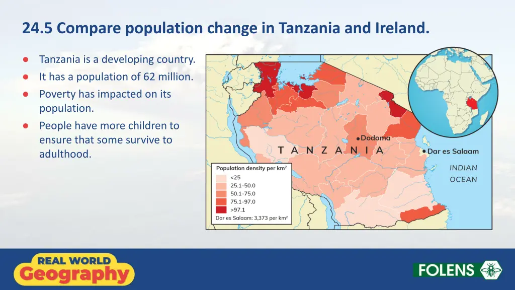 24 5 compare population change in tanzania