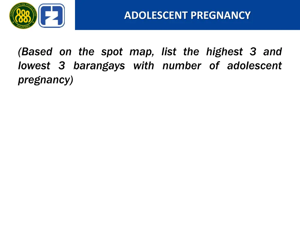 adolescent pregnancy