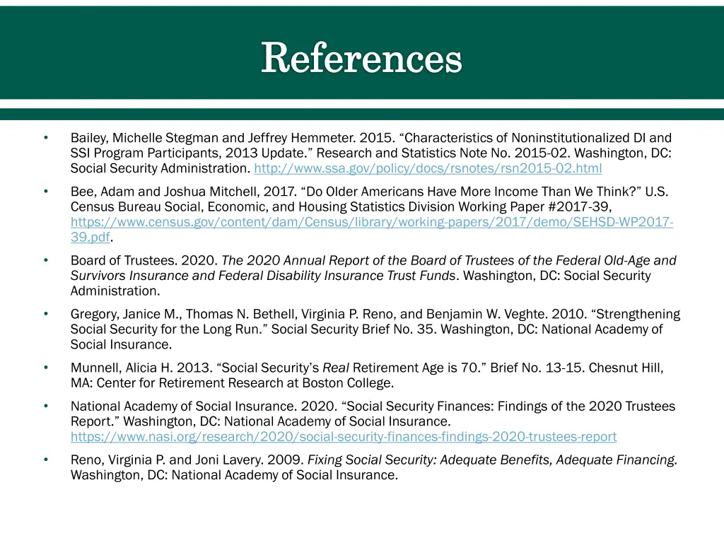 references