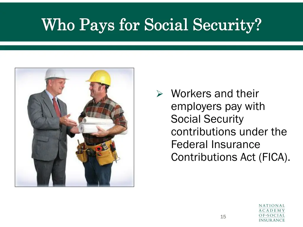 who pays for social security