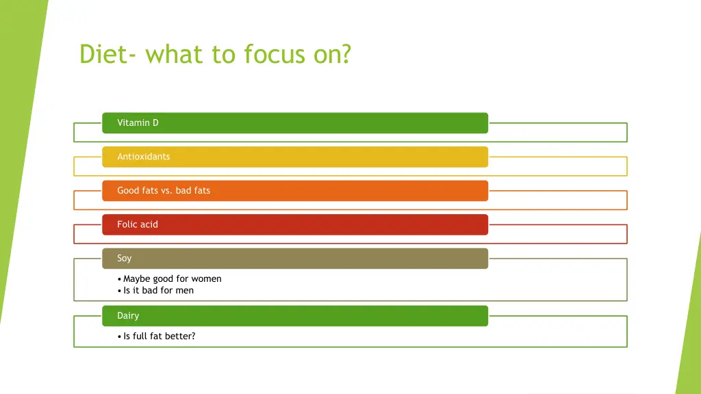 diet what to focus on