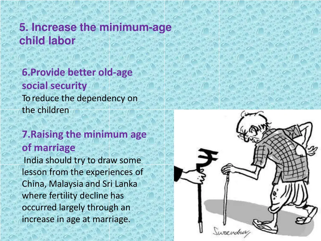 5 increase the minimum age child labor