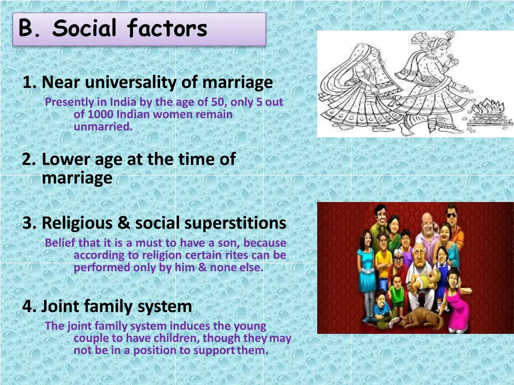 b social factors