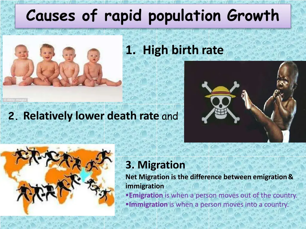 causes of rapid population growth