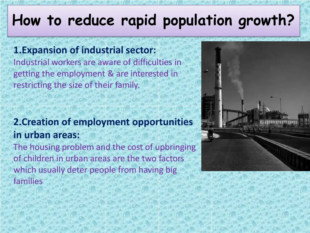 how to reduce rapid population growth