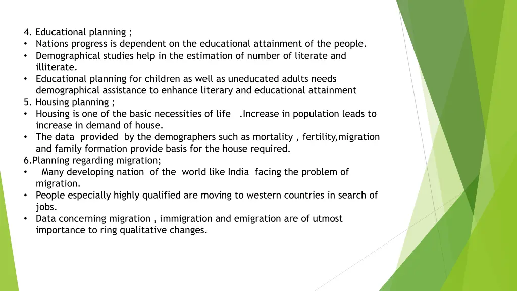 4 educational planning nations progress