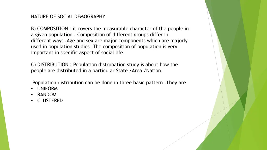 nature of social demography 1