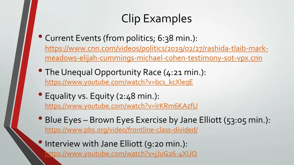 clip examples