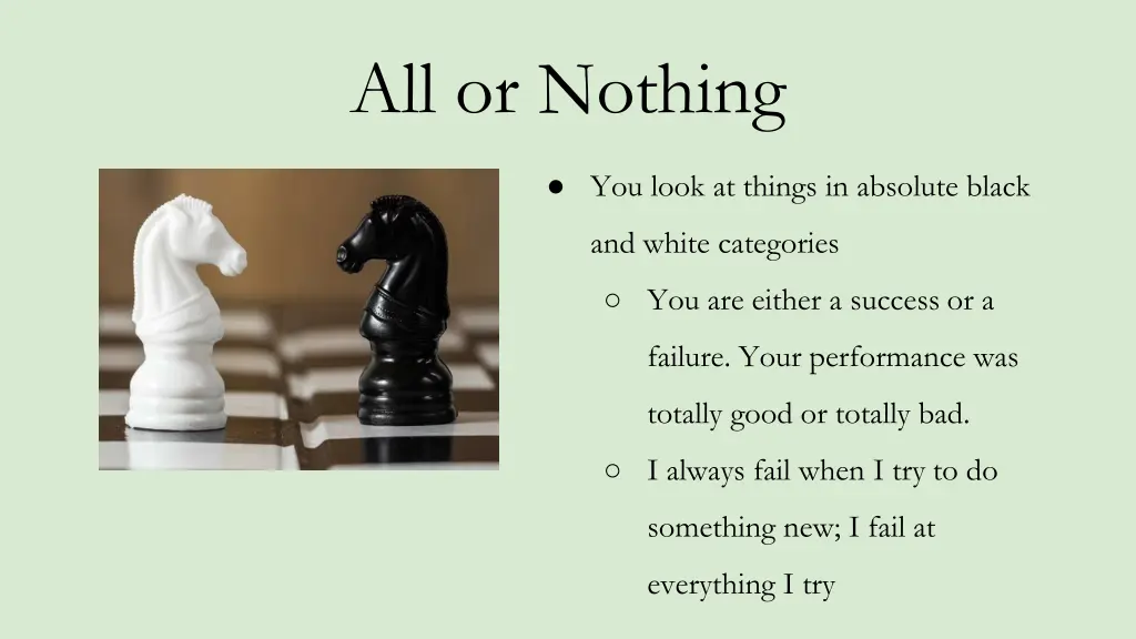 all or nothing