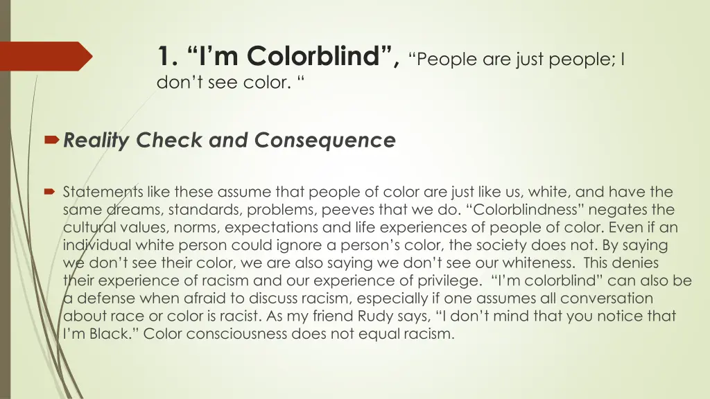 1 i m colorblind people are just people