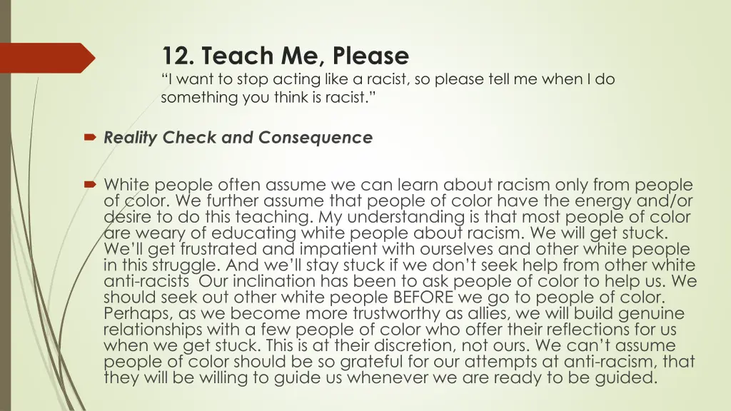 12 teach me please i want to stop acting like