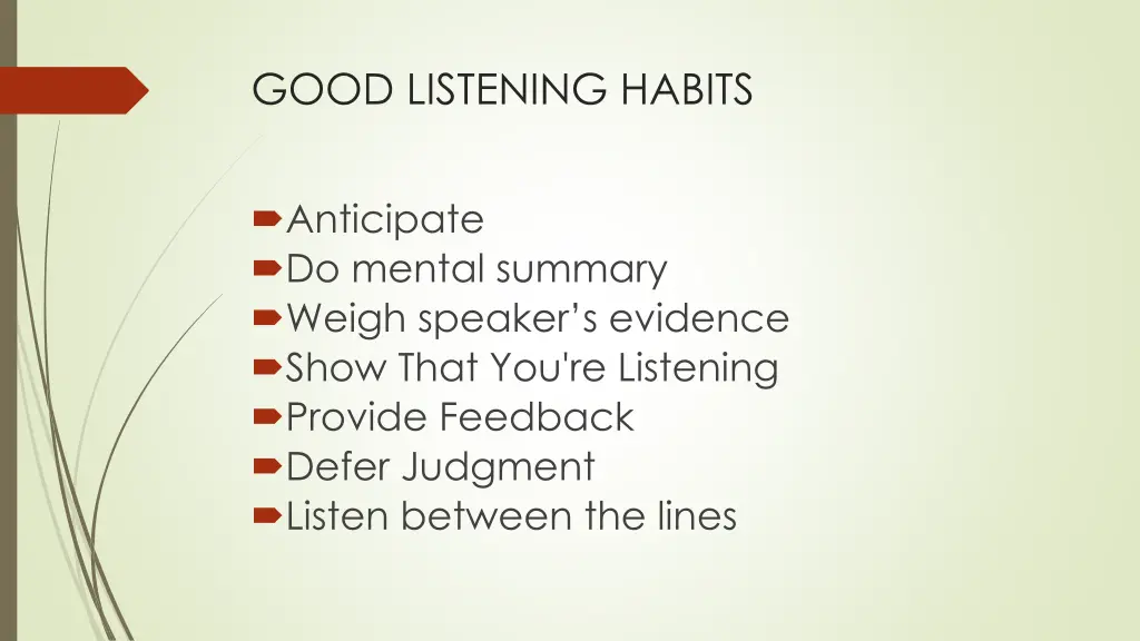 good listening habits