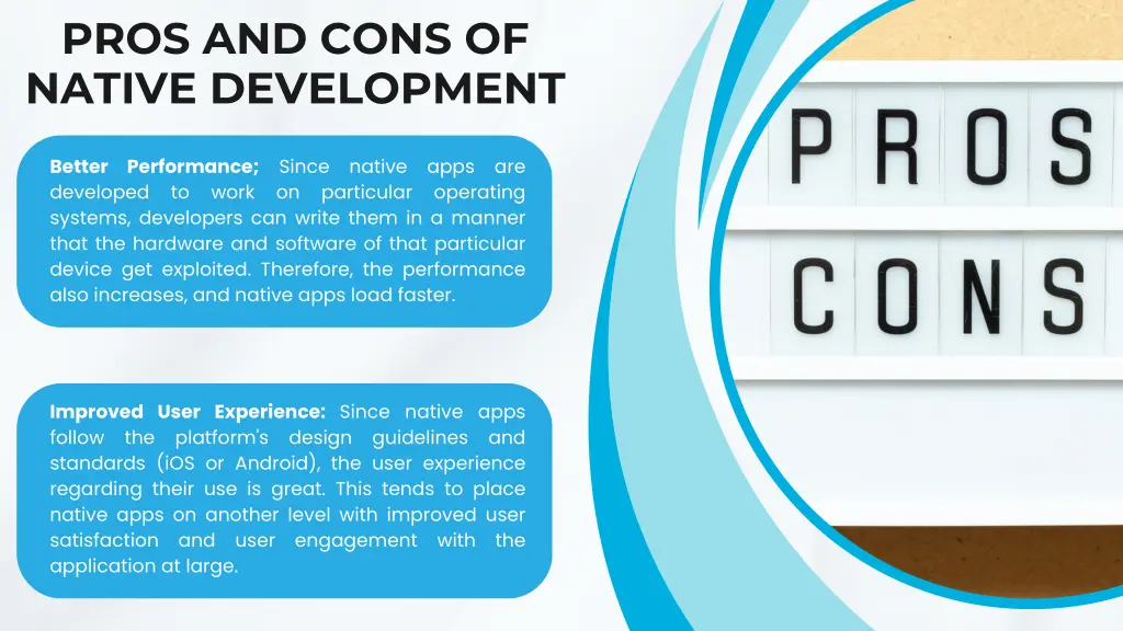 pros and cons of native development