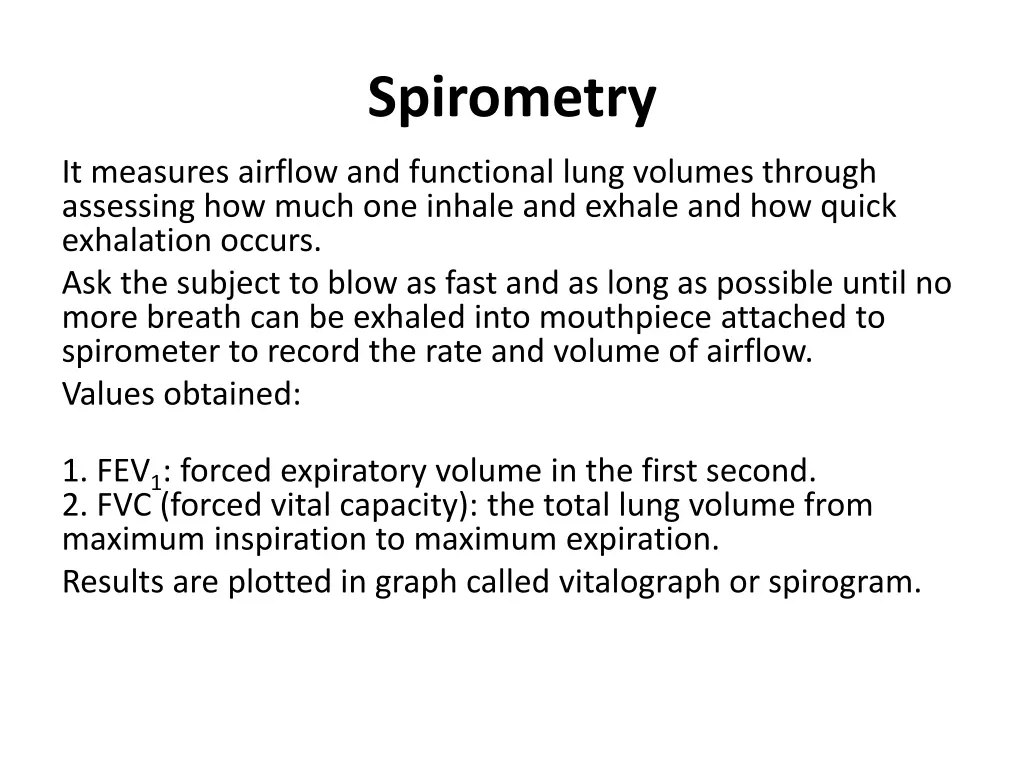 spirometry