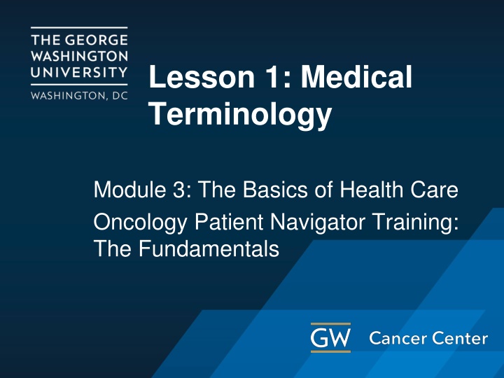 lesson 1 medical terminology