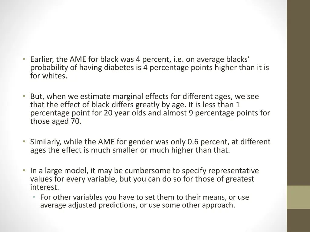 earlier the ame for black was 4 percent