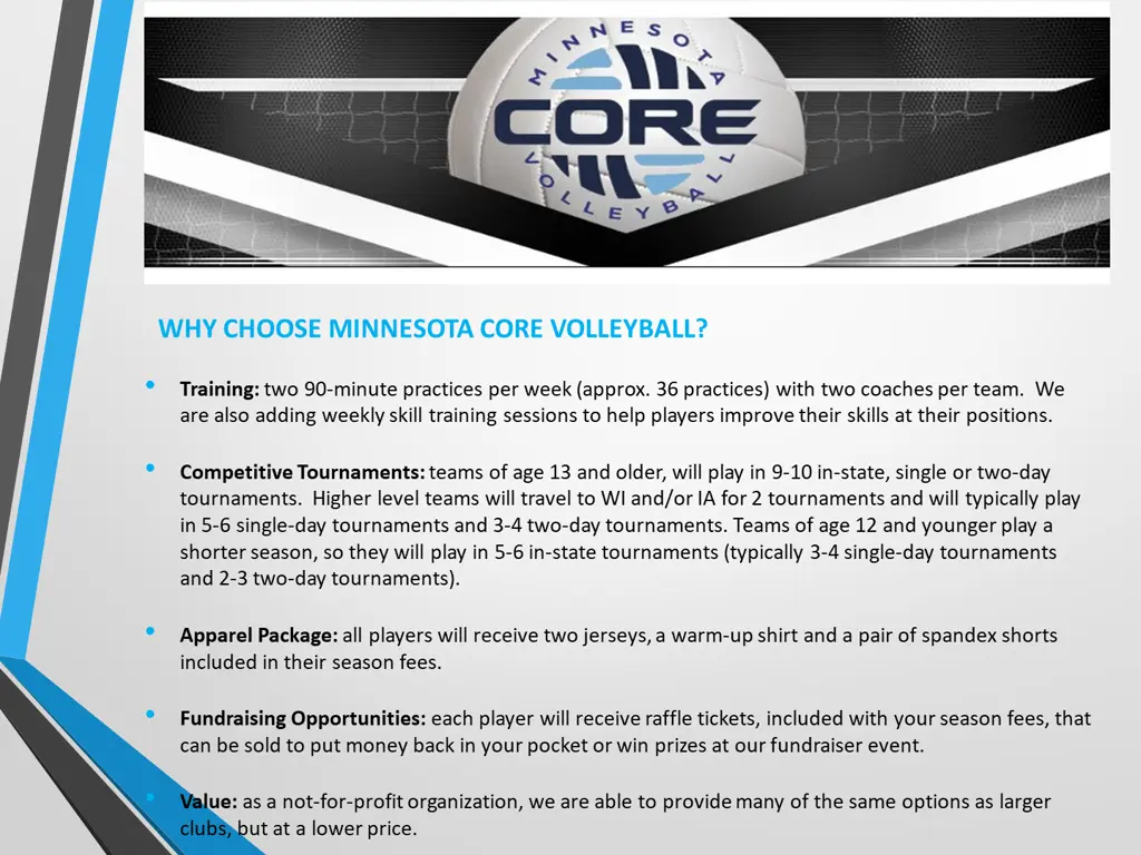 why choose minnesota core volleyball