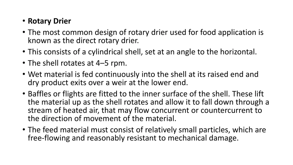 rotary drier the most common design of rotary