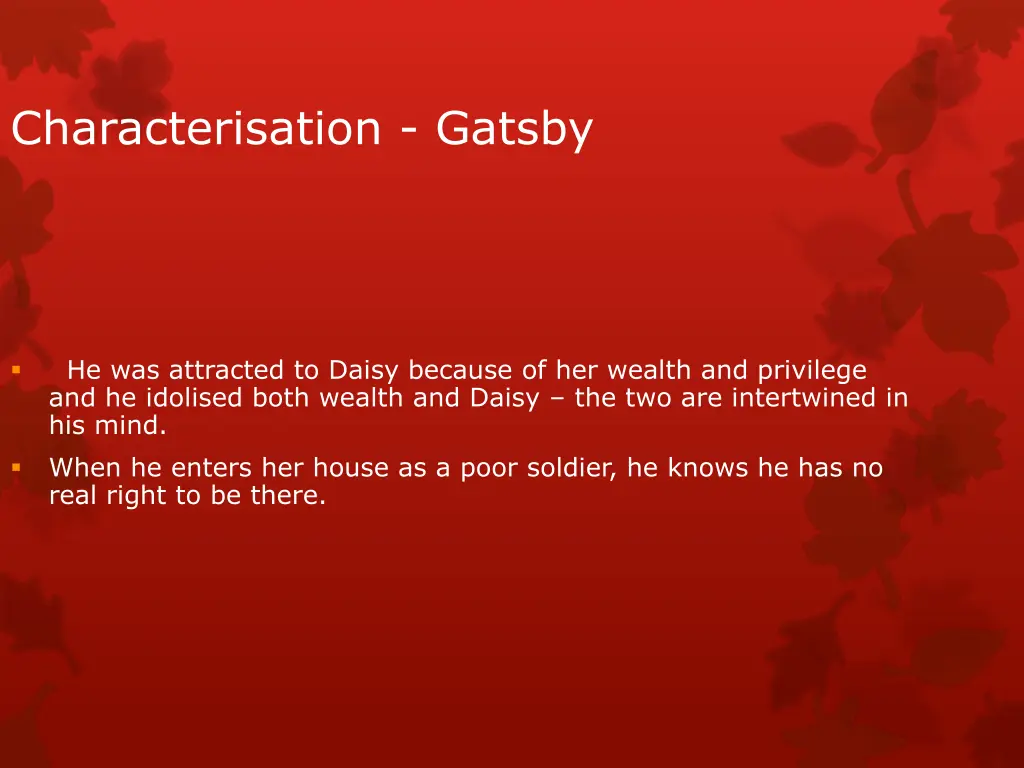 characterisation gatsby 6