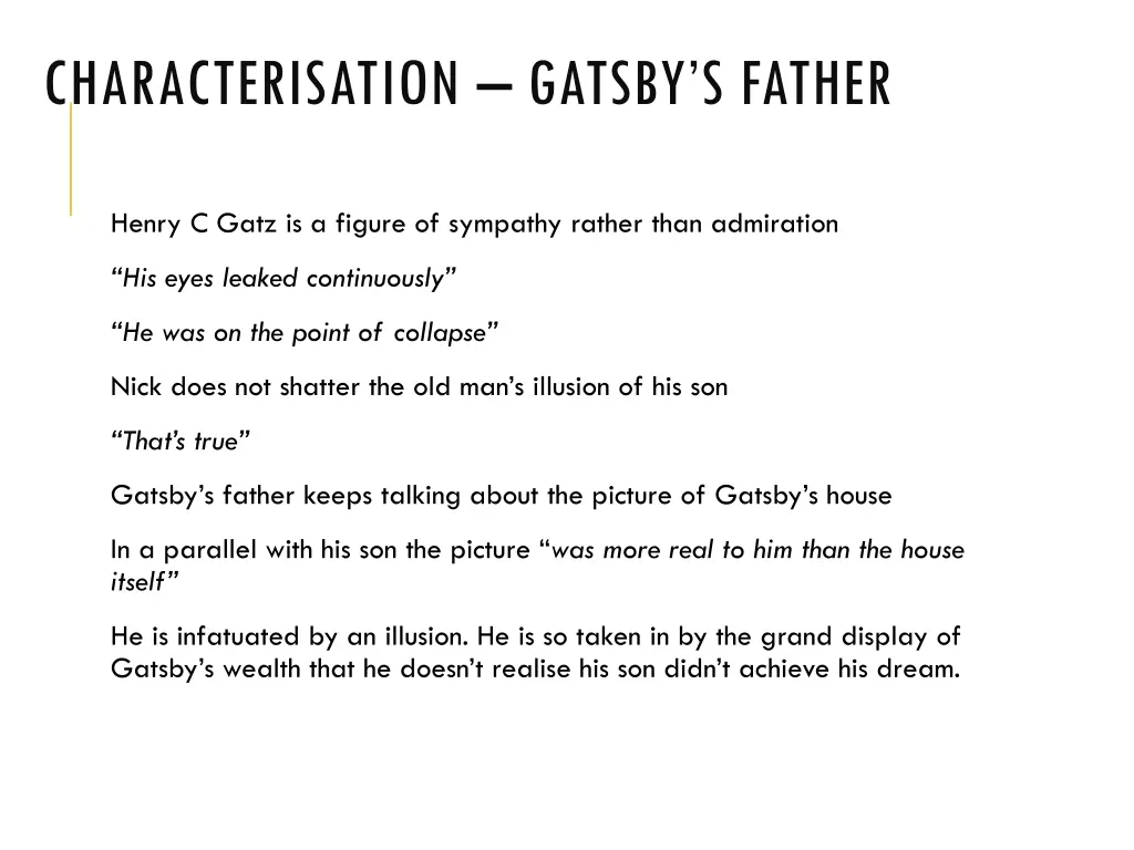 characterisation gatsby s father