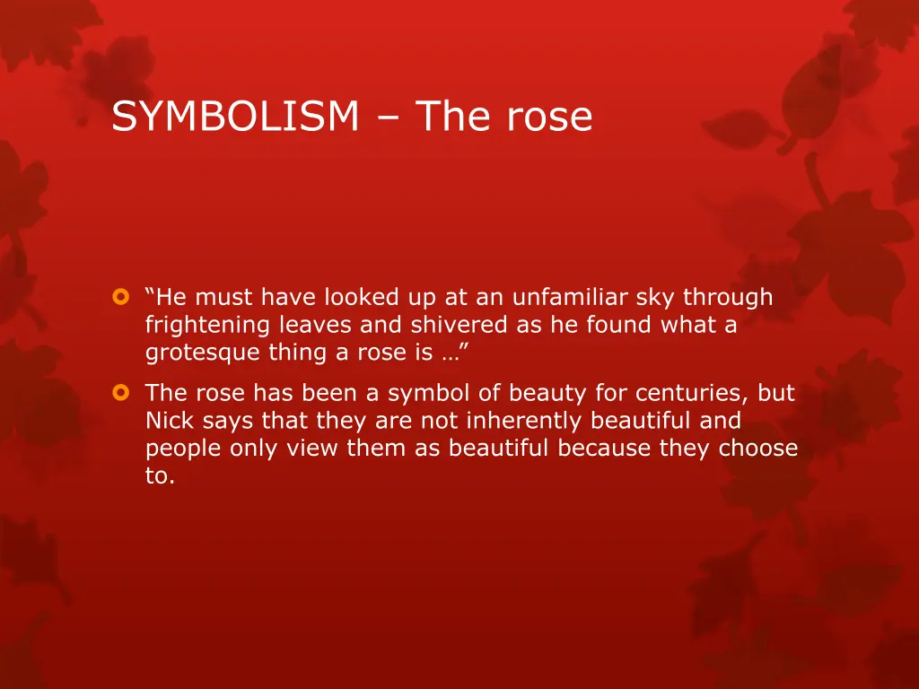 symbolism the rose