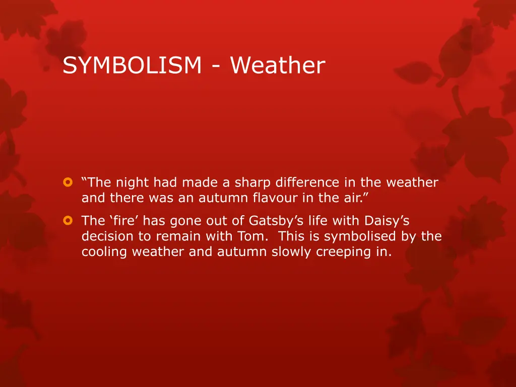 symbolism weather