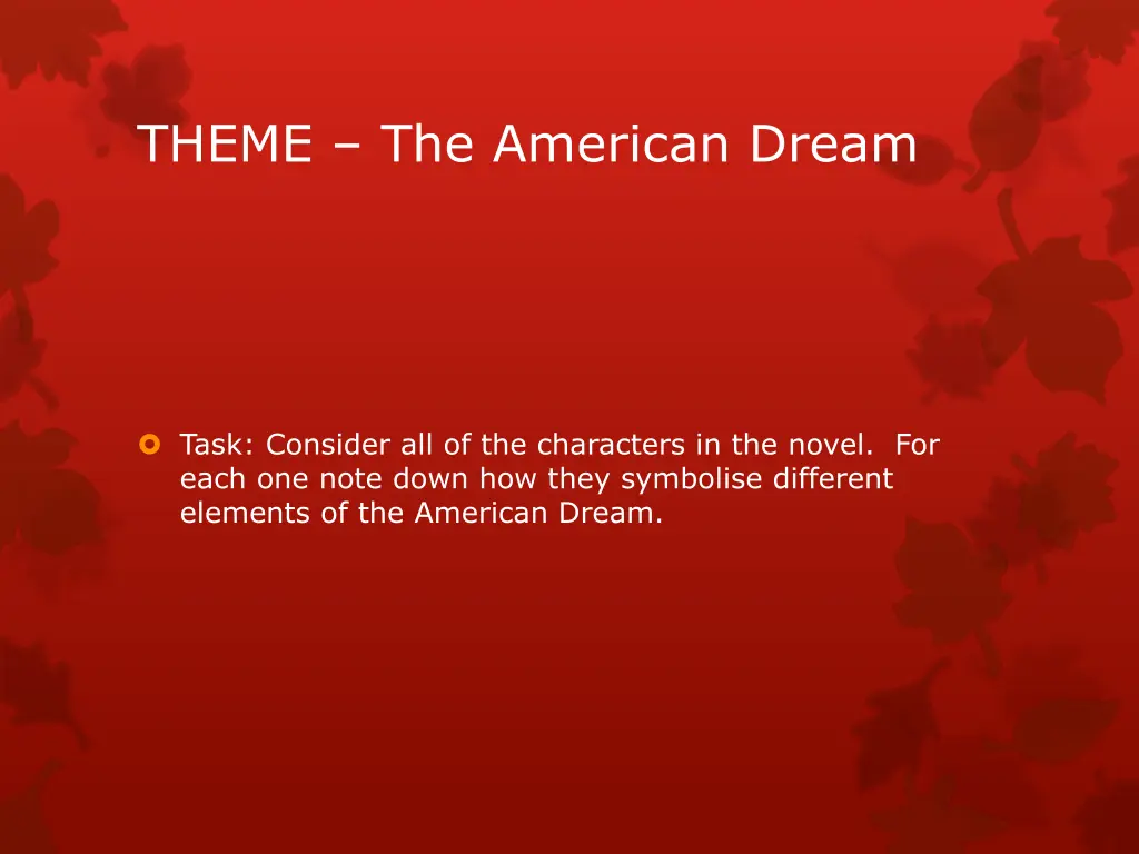 theme the american dream 1