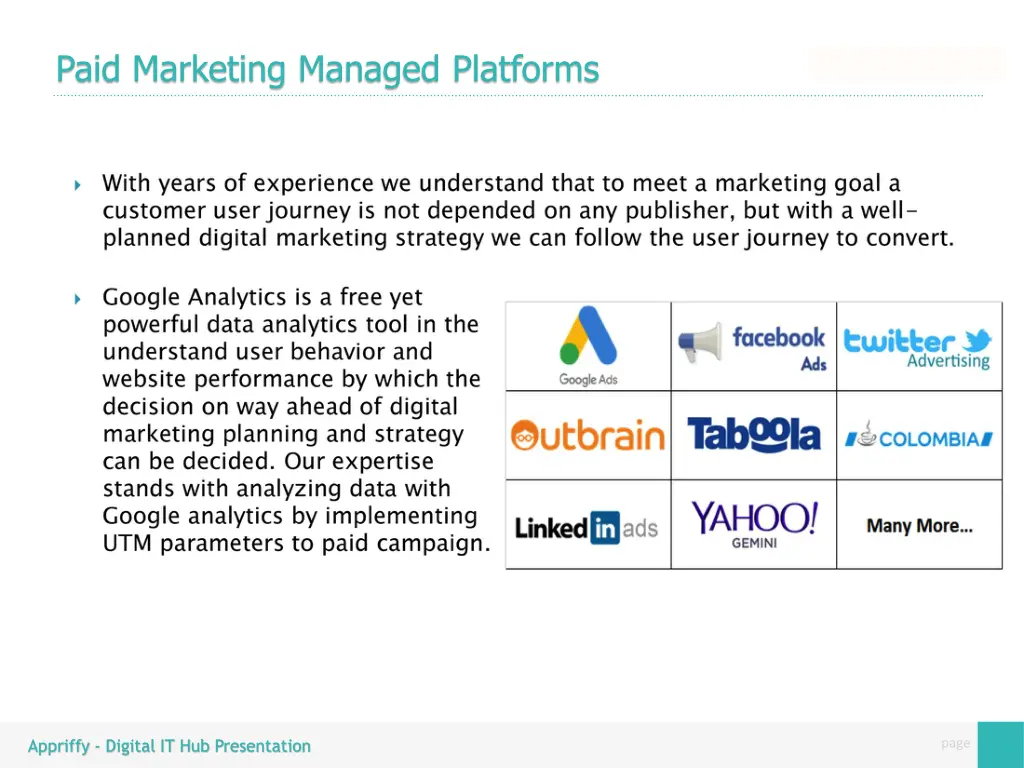 paid marketing managed platforms