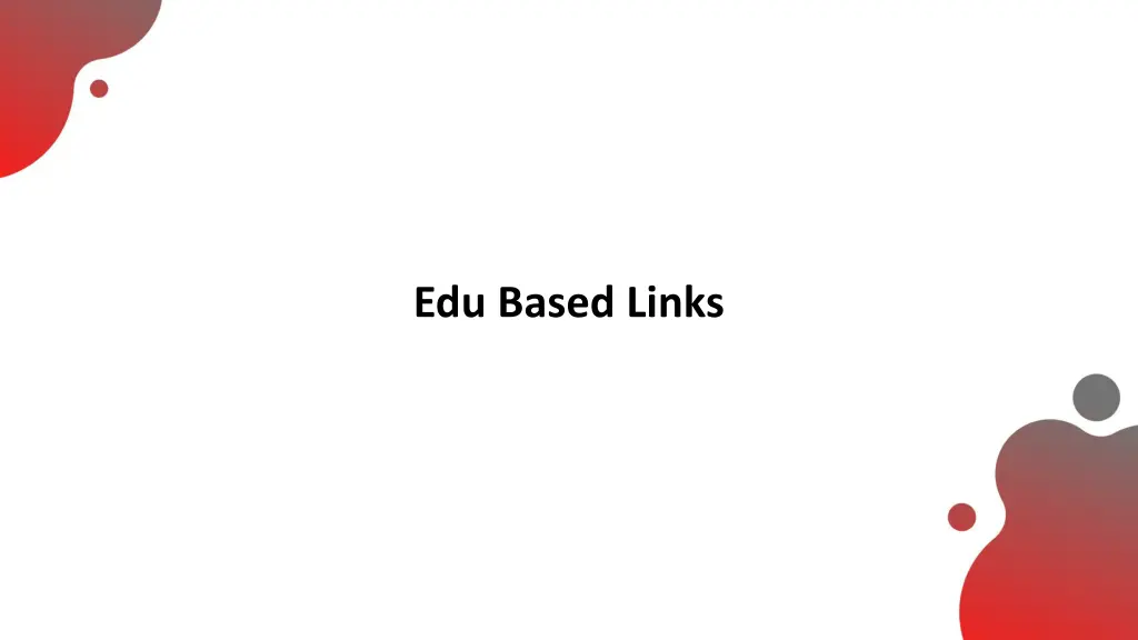 edu based links