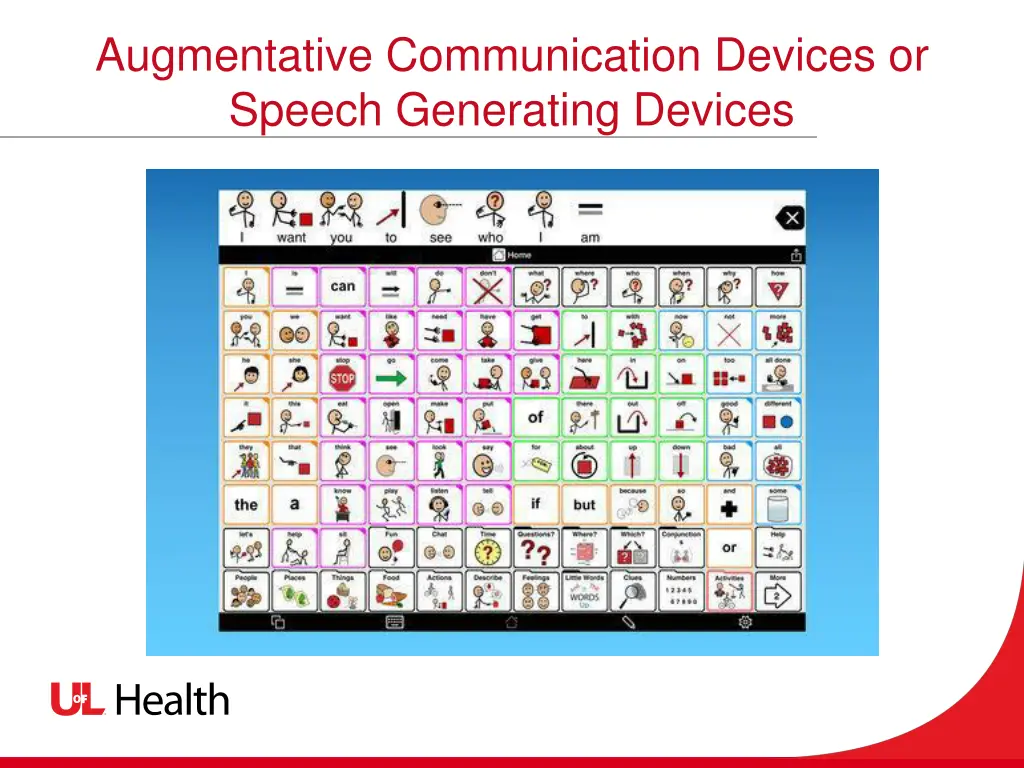 augmentative communication devices or speech 1