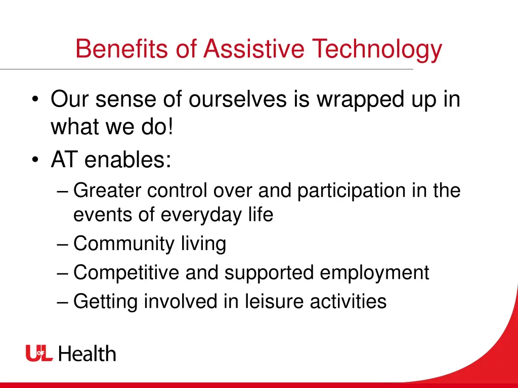 benefits of assistive technology