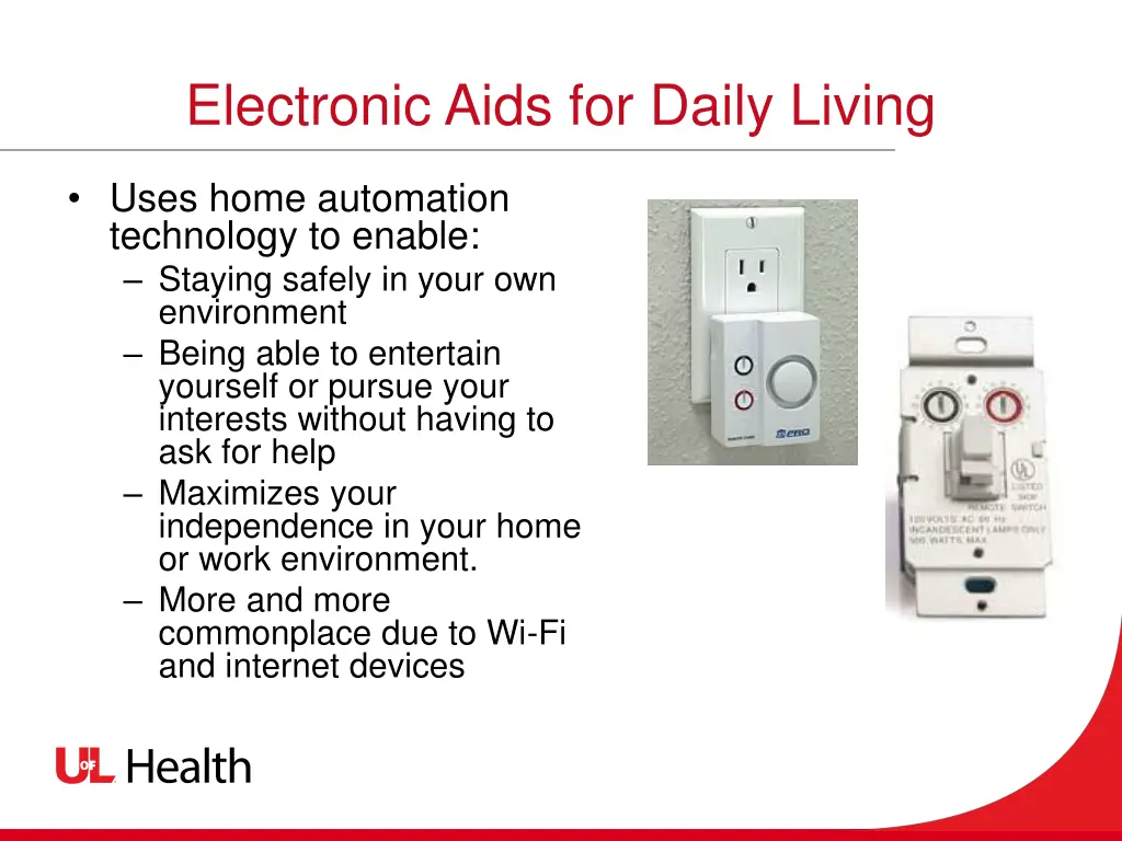 electronic aids for daily living 1