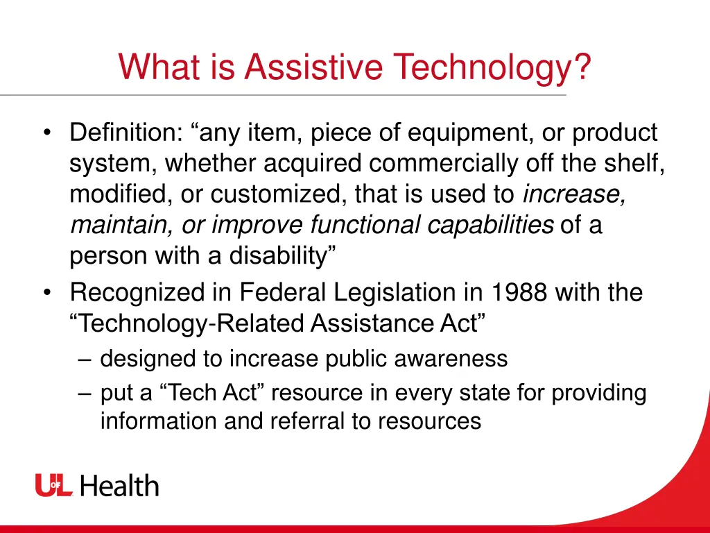 what is assistive technology